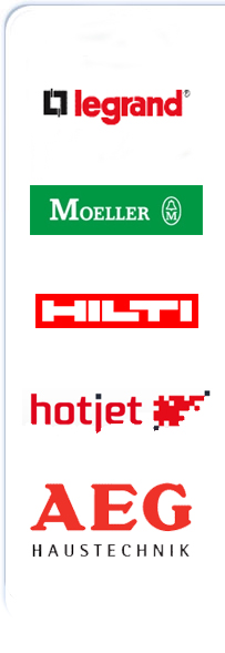 AEG, Legrand, Moeller, Hilti